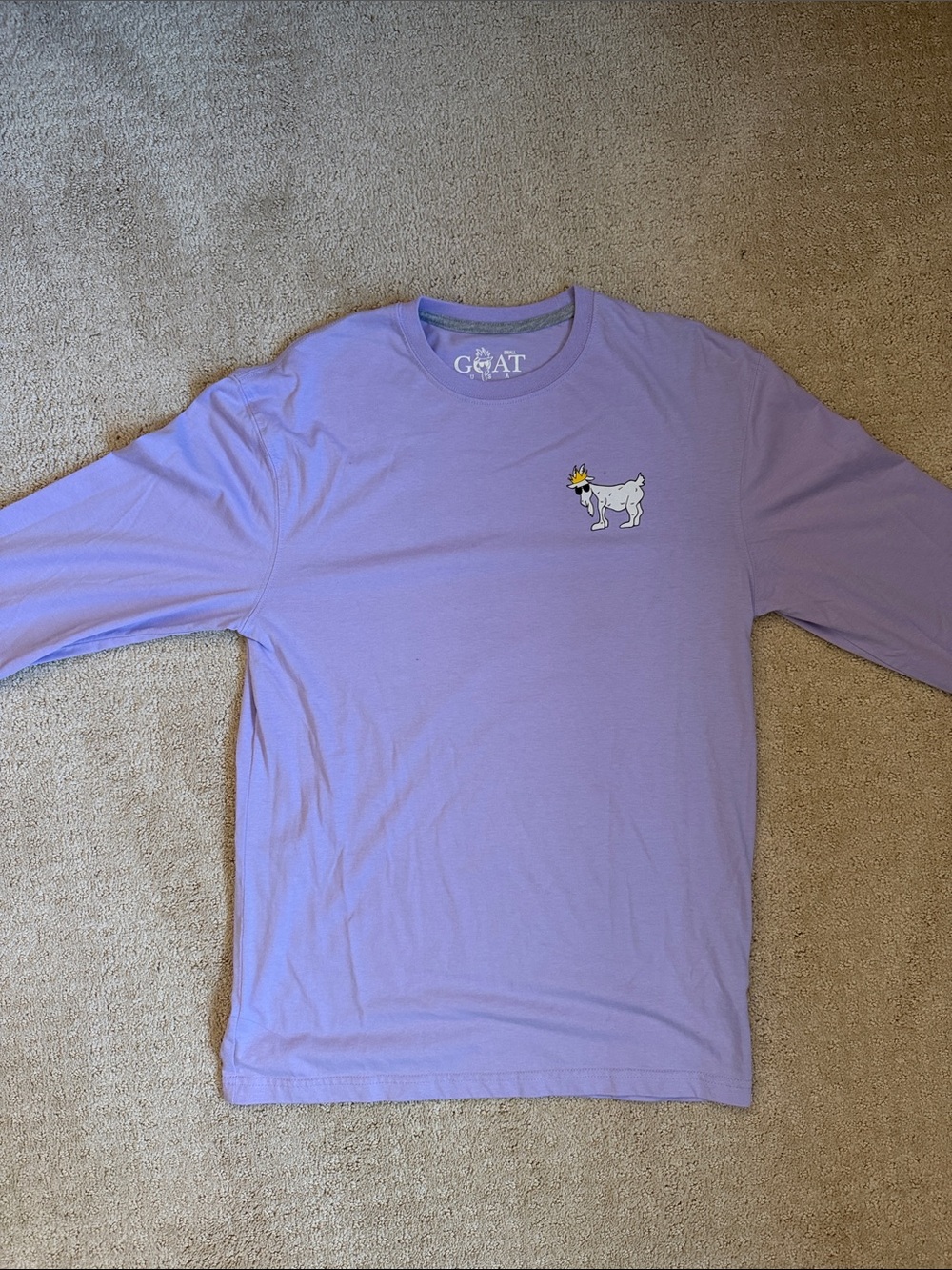 GOAT Lavender Long Sleeve Tee